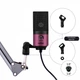 Cтудийный конденсаторный микрофон FIFINE K669 PINK со стойкой-пантографом и поп-фильтром - изображение 3