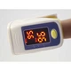 Пульсоксиметр Pulse Oximeter 303 C Напалечный Беспроводной портативный пульсометр и оксиметр цифровой Сине/Желтый + батарейки в подарок (662 V) - зображення 8