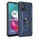 Чехол Shield для Motorola Moto G10 бампер противоударный с подставкой Blue - изображение 3