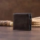 Портмоне кожаное Grande Pelle leather-11321 Коричневое - изображение 8