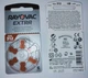 Батарейки для слуховых аппаратов Rayovac EXTRA № 312 (6шт/уп) - изображение 3