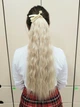 Шиньон на ленте гофре PoliLy № 16-613 светло-пепельный термостойкое волокно - изображение 1