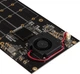 Плата розширення Frime PCI-E x8 to 4 x M.2 (M Key), PLX8724 (ECF-PCIEtoSSD011) - зображення 2