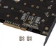 Плата розширення Frime PCI-E x8 to 4 x M.2 (M Key), PLX8724 (ECF-PCIEtoSSD011) - зображення 5