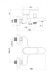 Смеситель для ванны PERLA "Elis" хром б/акс. PSH504 - изображение 2