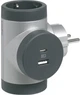Блок Legrand Премиум поворотный 3х2К+С боковые розетки, с USB A+C Алюминий (694524) - изображение 3