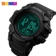 Оригинальные часы с компасом Skmei 1356 Compass Черные - изображение 4
