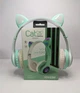 Беспроводные детские Bluetooth наушники с кошачьими ушками и цветной подсветкой Cat VZV-23M (Зеленые) - изображение 2