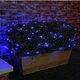 Вулична гірлянда на сонячній батареї 100 LED 10 метрів, чорний дріт, синя - зображення 6