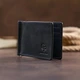 Шкіряний затиск для купюр GRANDE PELLE 11294 Чорний - зображення 5