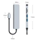 USB-хаб U&P BYL-2010N Type-C - HDMI / 2xUSB 3.0 / Card Reader Grey (BYL-2010N-GY) - зображення 6
