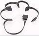 Перехідник живлення MOLEX (молекс) 4 pin -> 5 шт SATA (сата) 15 pin кабель розгалужувач (671211443) Чорний - зображення 4