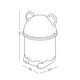 Ведро для мусора детское Панда MBM HOME BIN-07 7L WHITE белое - изображение 6