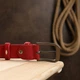 Кожаный ремень женский Vintage 3х120 см (acs0018714) Красный - изображение 7