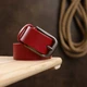 Кожаный ремень женский Vintage 3х120 см (acs0018714) Красный - изображение 8