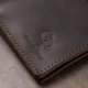 Кожаное мужское матовое портмоне GRANDE PELLE с монетницей Коричневый (bg115fash15) - изображение 10