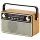Радиоприемник Kemai Retro MD-505BT аккумуляторный с пультом Bluetooth Светлое дерево - изображение 1