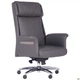 Крісло офісне Truman Grey 1220+80*800*870 Метал/Шкіра, колір Хром/сірий AMF - зображення 2