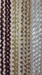 Шторы нити Venera Спиральные 300 х 300 см Белый Шоколадный Молочный Бежевый (S1-13-14-8) - изображение 1