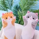 Мягкая Игрушка Кот Длинний 70см Подушка Обнимашка Серая - изображение 5