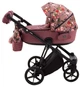Коляска 2 в 1 Adamex Porto Flowers-2 рожева - зображення 3