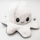 Мягкая игрушка Осьминог перевертыш двусторонний веселый грустный Mood Octopus 16 см UKC серо/белый - изображение 4