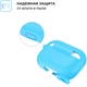 Чехол Armorstandart Silicone Case для Apple Airpods Pro Light Blue (ARM56085) - изображение 3