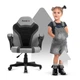 Кресло геймерское компьютерное Детское HUZARO RANGER 1.0 Grey Mesh Обивка ткань - изображение 9