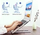 Подставка для ноутбука складная с чехлом Unit Laptop Stand S10, до 15.6", Серебристый - изображение 7