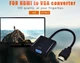 Кабель-перехідник HDMI -> VGA конвертер адаптер без звуку (Емулятор монітора) HDMI2VGA (388167260) Чорний - зображення 8