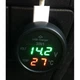 Термометр + вольтметр + USB зарядка в прикурювач 12-24В VST 706 (червоний / зелений) - зображення 3