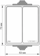 Вимикач VIDEX BINERA IP65 зовнішній 2 кл. сірий (VF-BNW12-G) - зображення 4