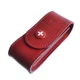 Чохол для ножів Victorinox шкіряний червоний 84-91 мм на кнопці (4.0520.1) - зображення 1