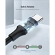 Дата кабель USB 2.0 AM to Type-C 1.0m US287 Black Ugreen (60116) - изображение 6