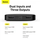 Портативная батарея Baseus Bipow Digital Display Power bank 10000mAh 15W PPDML-I01 Black - изображение 7