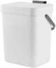 Відро для сміття MVM з кришкою BIN-11 3 л Біло-антрацитове (BIN-11 3L WHITE/ANTHRACITE) - изображение 1