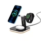 Док-станция JYD 3в1 LED Magnetic wireless charger 15W Max для iPhone/Samsung/Apple Watch/AirPods - изображение 1
