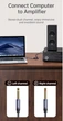 Інсертний кабель Usams HiFi AUX 3.5mm - 2x6.35mm 2m - зображення 2