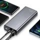 Повербанк Usams 65W Metal Quick Charge 30000mAh + кабель USB-C 100W для MacBook/iPad/iPhone/ Xiaomi/ Samsung/Huawei - зображення 3