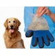 Универсальная резиновая перчатка для вычесывания шерсти True Touch Pet Brush Gloves для животных Черно-синяя - изображение 4