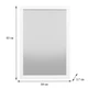 Настенное зеркало Fenster NVD-08 Белое 83x59x3,7 - изображение 3