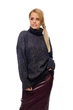 Свободный женский свитер SVTR 435 42-50 (One Size) Фиолетовый (SVTR 435_Фиолетовый ) - изображение 2