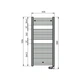 Полотенцесушитель электрический Zehnder Aura 1226 x 500 мм черный 750 Вт , ТЭН программируемый (PBEBZ-120-50-MQ) с проводом - изображение 4