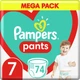 Підгузник Pampers трусики Pants Giant Розмір 7 (17+ кг) 74 шт. (8006540069622) - зображення 1