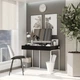 Компьютерный стол Fenster Моррис 2 Белый 730x1000x600 ДСП Чёрное - изображение 1