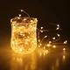 Светодиодная гирлянда Xmas 100 Led на медной проволоке Капля росы теплый белый на Батарейках - изображение 2