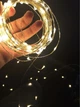 Светодиодная гирлянда Xmas 100 Led на медной проволоке Капля росы теплый белый на Батарейках - изображение 6