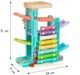Дерев'яний швидкісний спуск Ecotoys ксилофон + 6 машинок (ME115) (5903769970568) - зображення 7