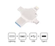 Флешка Beluck FLX32 для iPhone MacBook PC flash drive 32 GB 4 в 1 USB 3.0 / Type-C / Micro USB / Lightning (BLKFLX32) - зображення 4