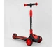 Самокат трехколесный Best Scooter C01618, усиленный, складной, со светящимися колесами, Красный - изображение 1